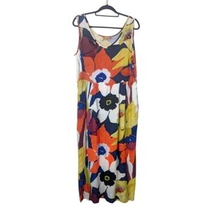 NWT Jams World Bamboo Orchid Floral Janice Dress Size XL X-Large